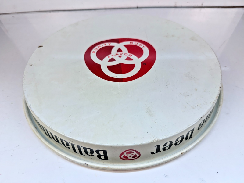 Vintage ORIGINAL Ballantine Beer Metal 13" Serving Tray L-923-B Tray-2