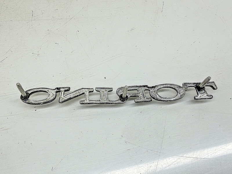 OEM 1968 1969 1970 FORD TORINO LETTER QUARTER EMBLEM C8OB-63291B62-A E10-50