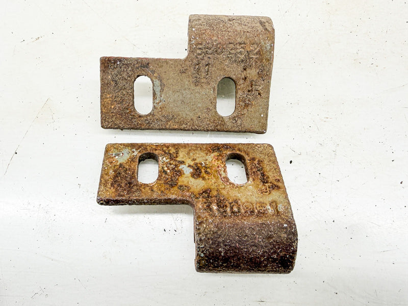 OEM WILLYS MB FORD GPW JEEP HOOD HINGES BRACKETS PAIR 680951 680952 C44-92