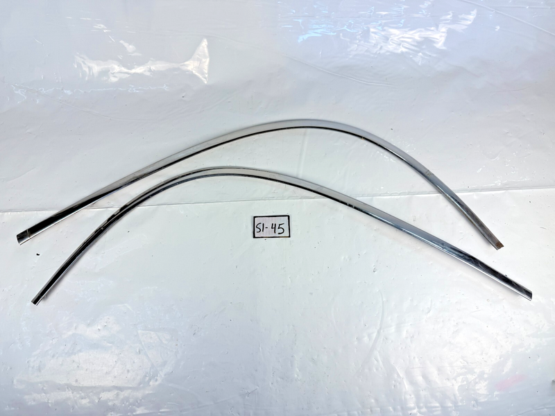 OEM 1959 1960 IMPALA PAIR LOWER WINDSHIELD TRIM MOULDINGS EL CAMINO S1-45