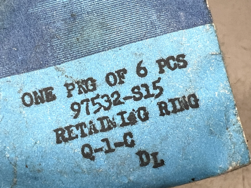 (4) NOS FORD HARDWARE RETAINING CLIP RING 97532-S15 B31-150