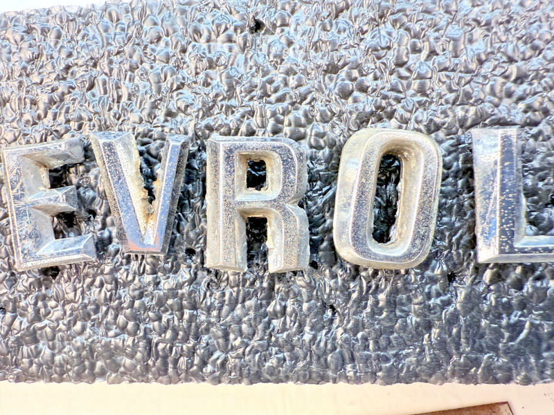 OEM 1960 1961 Chevy Impala Bel Air Chrome HOOD LETTERS "CHEVROLET" 60 61 E5-69