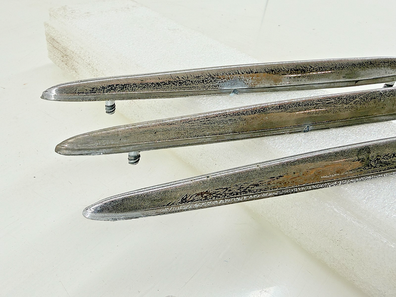 (3) OEM 1963 Mercury Comet Rear Fender Spears Trim 221 260 Convertible C66-31