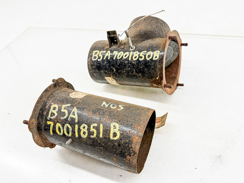 NOS 1956 FORD Pair of Fresh Air Intake Tubes Thunderbird Fairlane B62-45