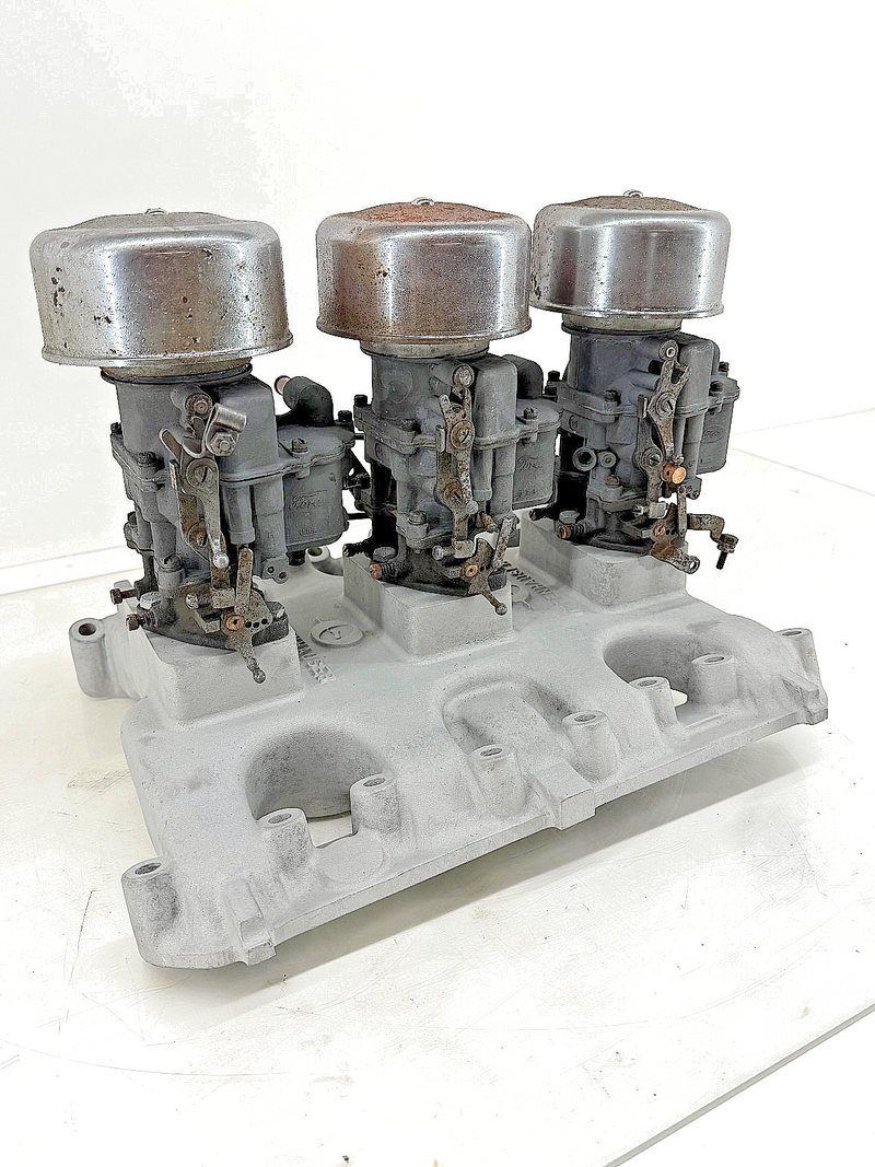 1956 1957 Offenhauser 3615 Tri-Power Intake Manifold Dodge Red Ram Hemi 315 325