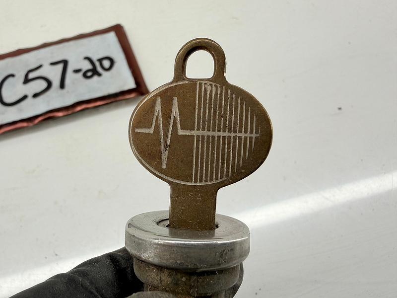 OEM 1960 - 1965 Mercury Comet Meteor Trunk Lock With Logo Key C57-20