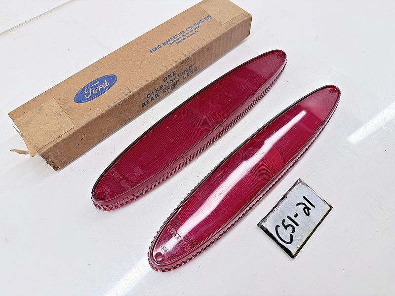 NOS 1960 - 1961 Mercury Comet PAIR of Taillight Lens C1KF-13450C C51-21