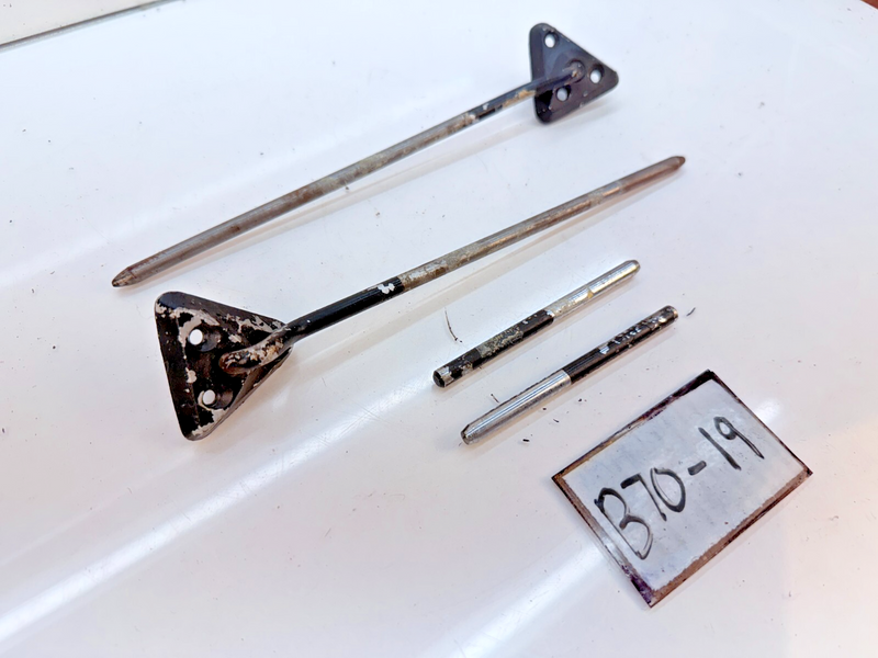 OEM 1960 - 1965 Ford Fairlane Pair Sun Visor Bracket Arms 61 62 63 64 B70-19