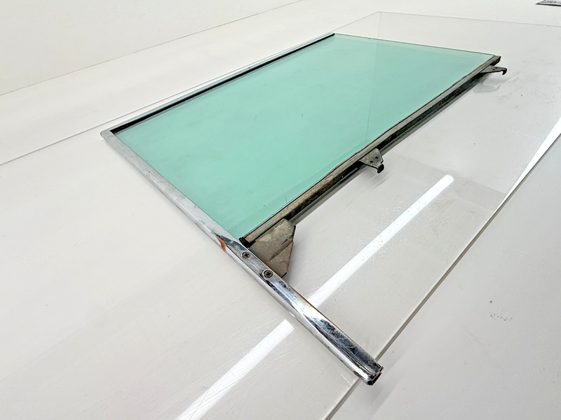 ORIGINAL 1955 1956 1957 CHEVY Bel Air SET Side Door CHROME Frame & Glass U5B-21