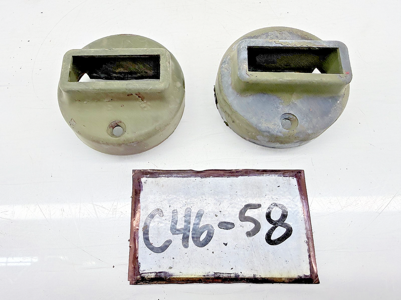 Original Ford GPW Jeep F Marked Blackout Light Grill Marker Light Covers C46-58