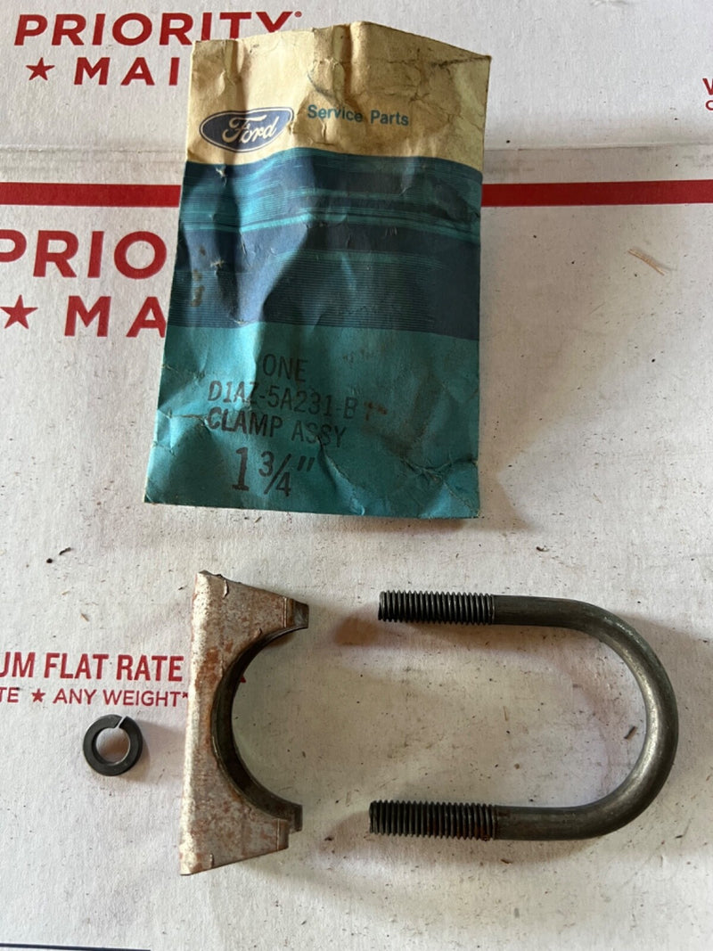 NOS D1AZ-5A231-B Ford Exhaust Clamp 1-3/4" Clamp Mustang Thunderbird