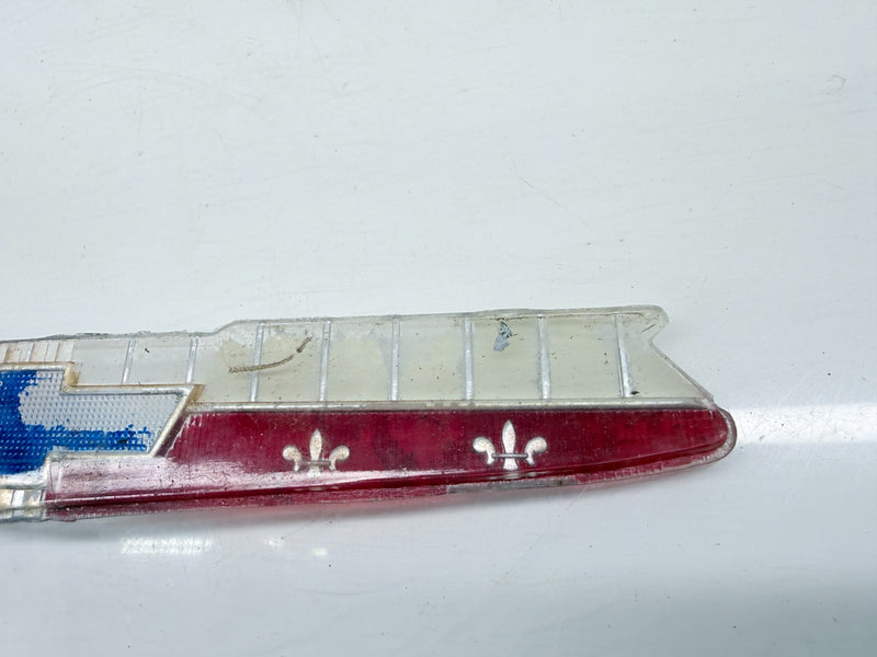 OEM 1956 1957 1958 Chevy 150 210 Nomad Hood Emblem Insert C46-22