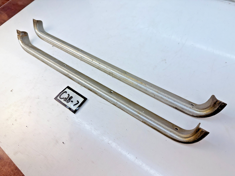 Nice ORIGINAL 1971 Olds Cutlass S 442 PAIR Hood Opening Molding 406858 C28-7