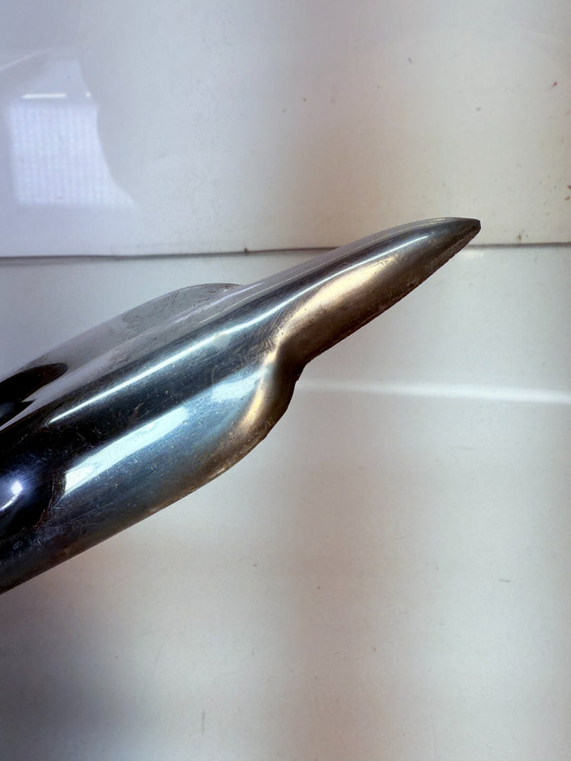 OEM 1951 FORD DELUXE SPEAR EMBLEM TRIM BADGE STAINLESS 51 B59-19