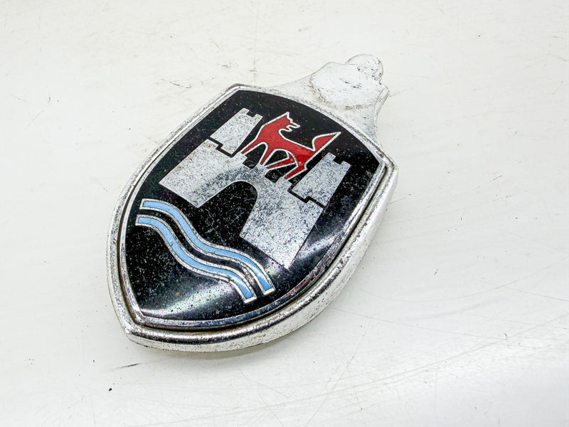 Vintage 1950s 1960s VOLKSWAGEN BEETLE WOLFSBURG CREST HOOD EMBLEM E10-93