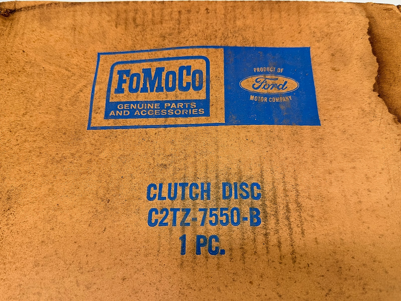NOS 1962 FORD CLUTCH DISC ASSEMBLY PAD C2TZ-7550-B C59-21
