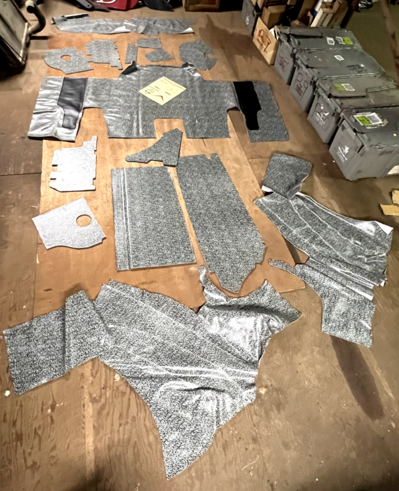 Aftermarket 1961-1963 FORD Thunderbird Convertible Trunk Mat & Boards U1B-4