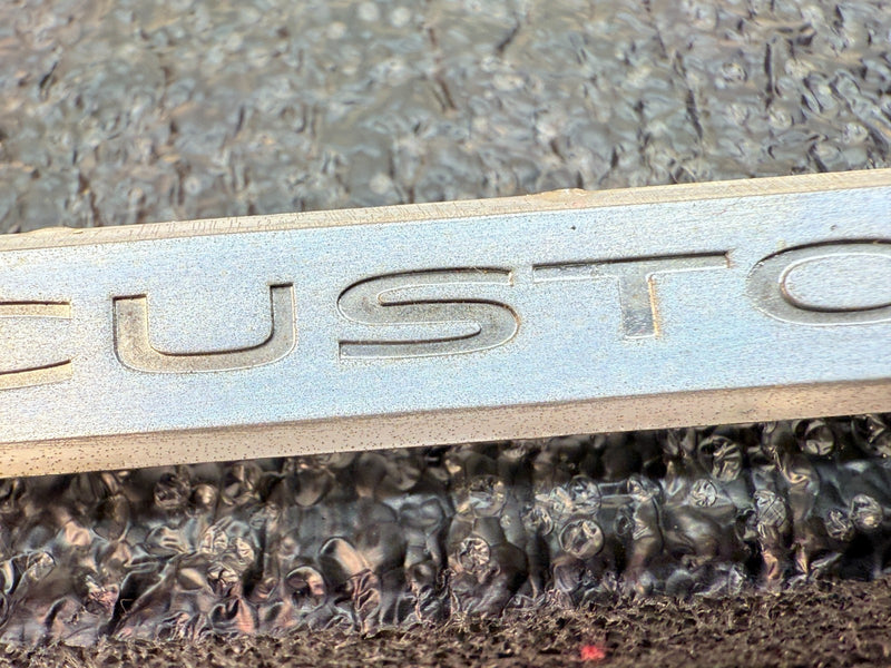 OEM 1967 1968 PONTIAC CUSTOM Fender Logo Badge 4440393 GTO LeMans Tempest E5-23