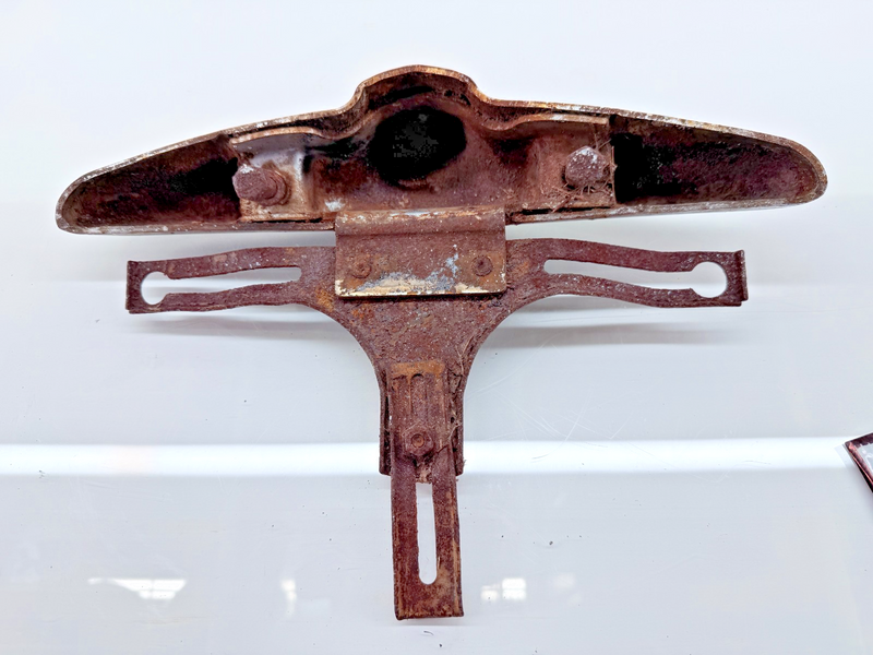 VINTAGE ORIGINAL 1930's Bumper Guard / License Plate Frame Rat Rod C28-29