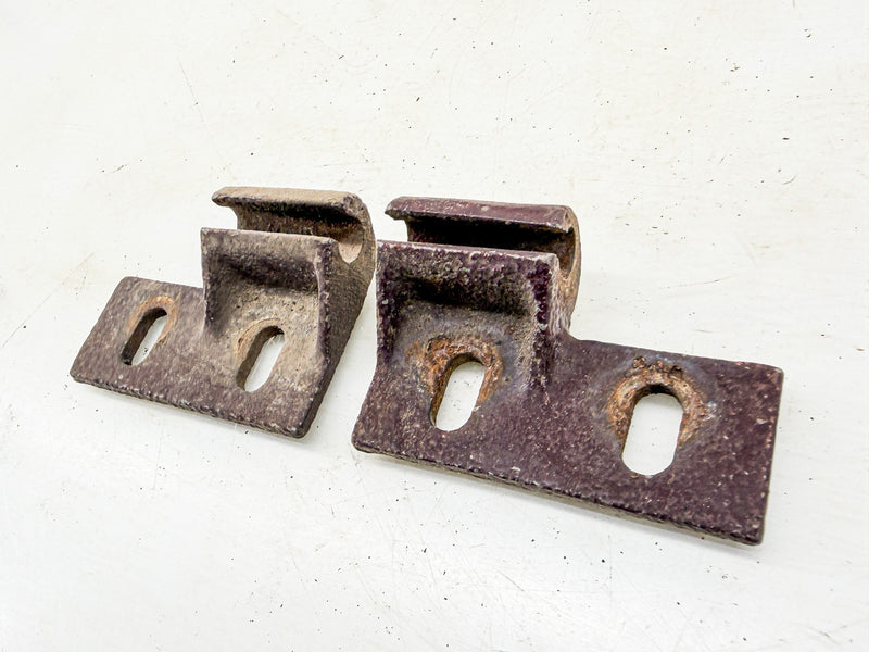 OEM WILLYS MB FORD GPW JEEP HOOD HINGES BRACKETS PAIR 680951 680952 C44-92