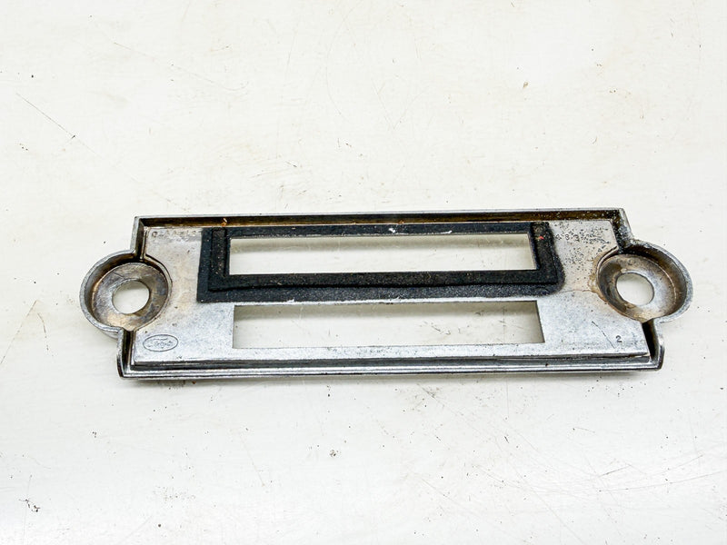 OEM 1963 1964 FORD GALAXIE RADIO BEZEL CHROME FACEPLATE C4AA-18842 C76-175