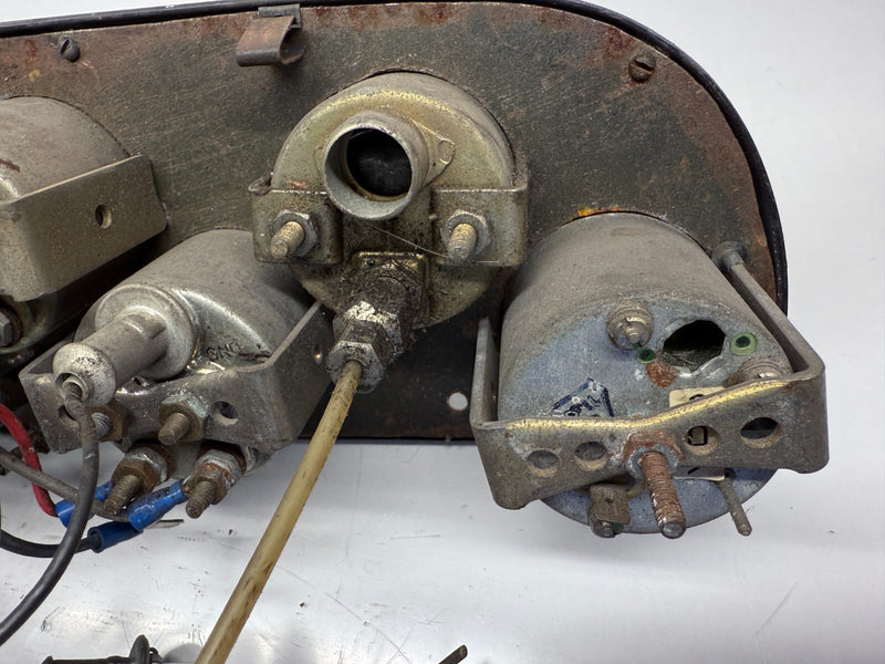 Vintage Stewart Warner Gauge Panel CLUSTER DASH SCTA Hot Rod Speedometer B41