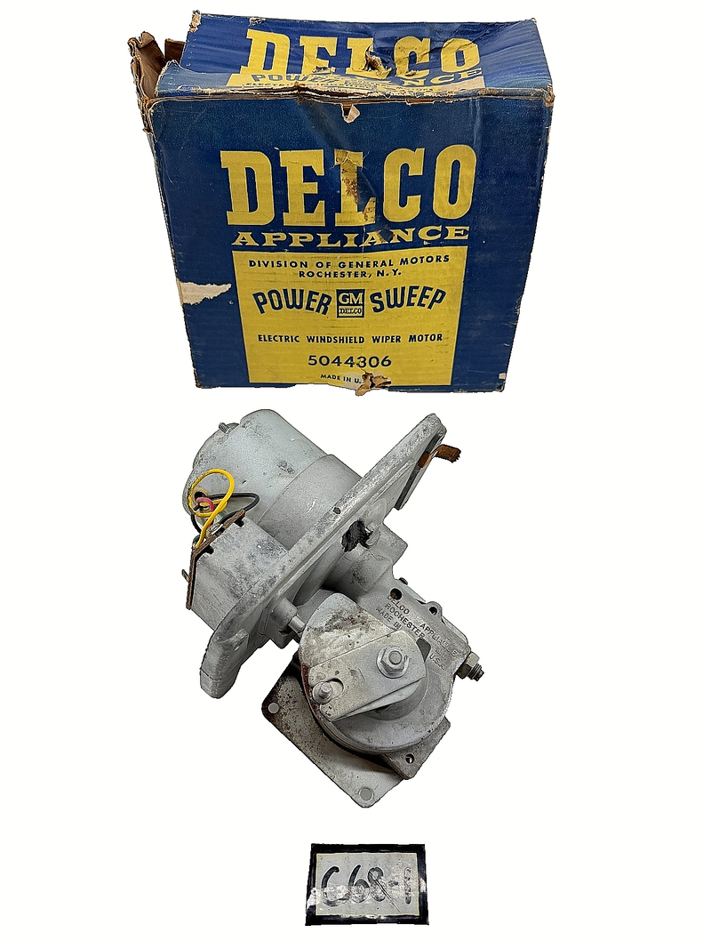 NOS DELCO 1958 1959 Chevy / Truck Car Electric 2 Speed Wiper Motor 5044306 C68-1