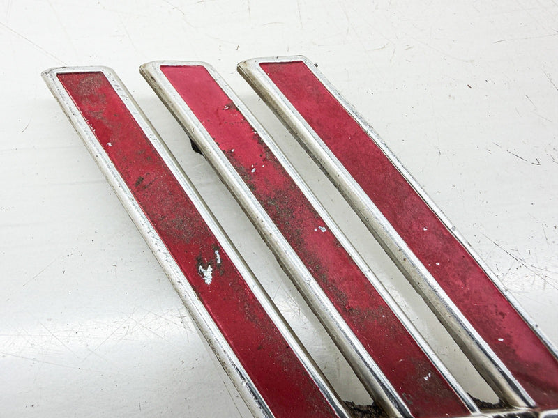 OEM 1966 1967 FORD GALAXIE 390 FENDER EMBLEM CHECKERED FLAGS E10-60