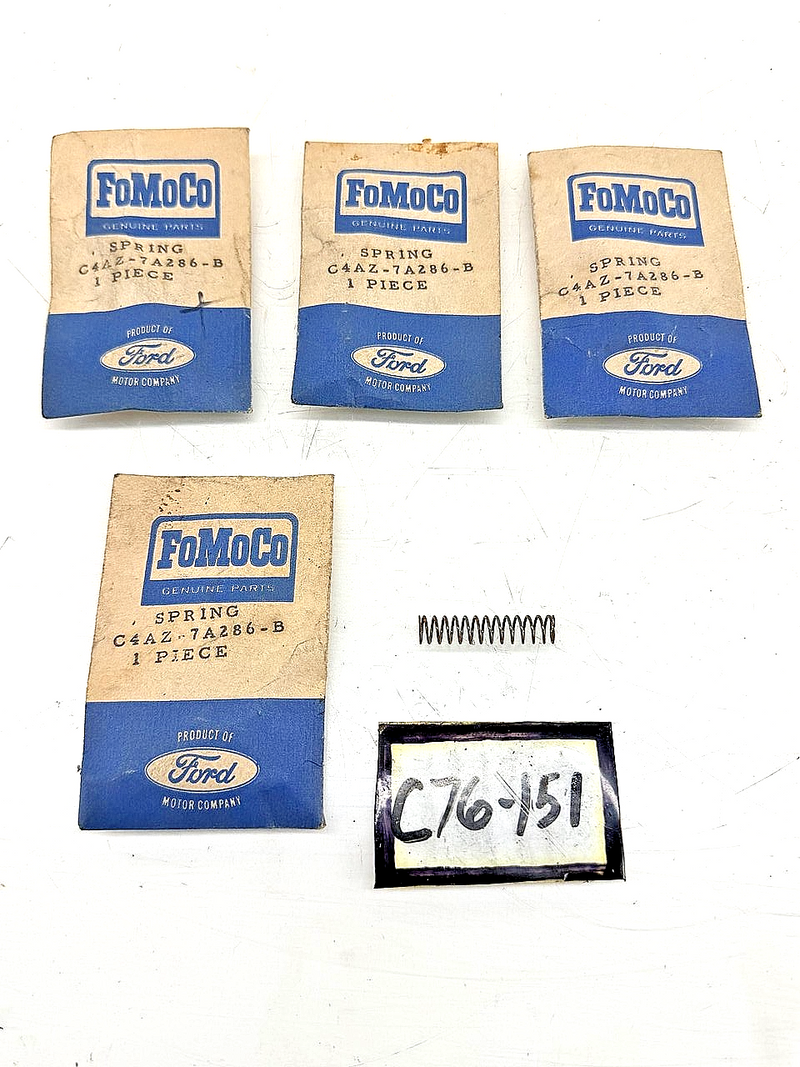 NOS 1964 - 1969 FORD TRANSMISSION SPRING LOT OF 4 C4AZ-7A286-B C76-151
