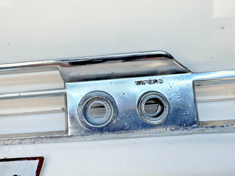 Vintage Lighter Wipers Chrome Dash Panel Part # CB17520 754706 B64-9