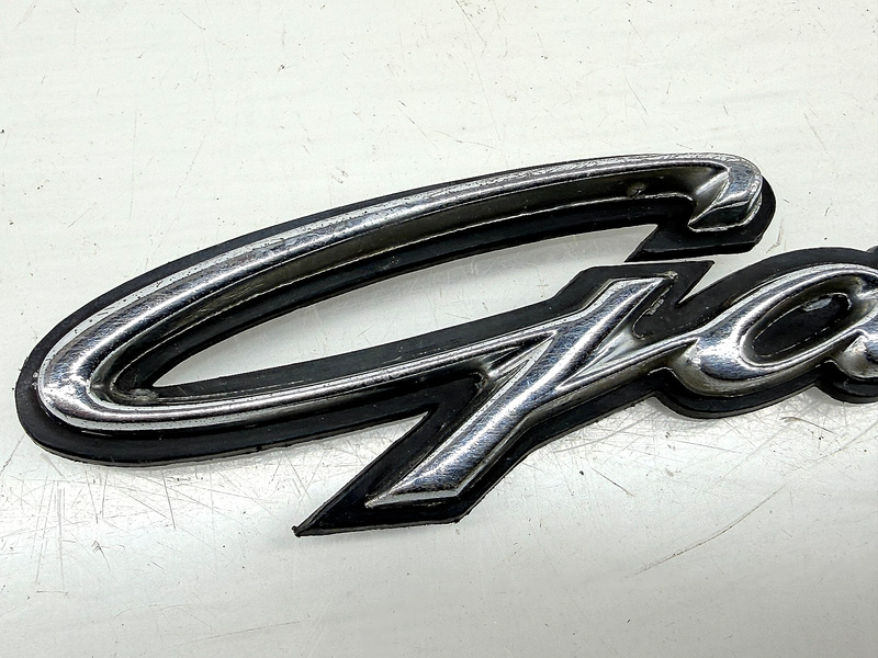 OEM 1964 FORD GALAXIE CHROME EMBLEM WITH PLASTIC BACK E9-81