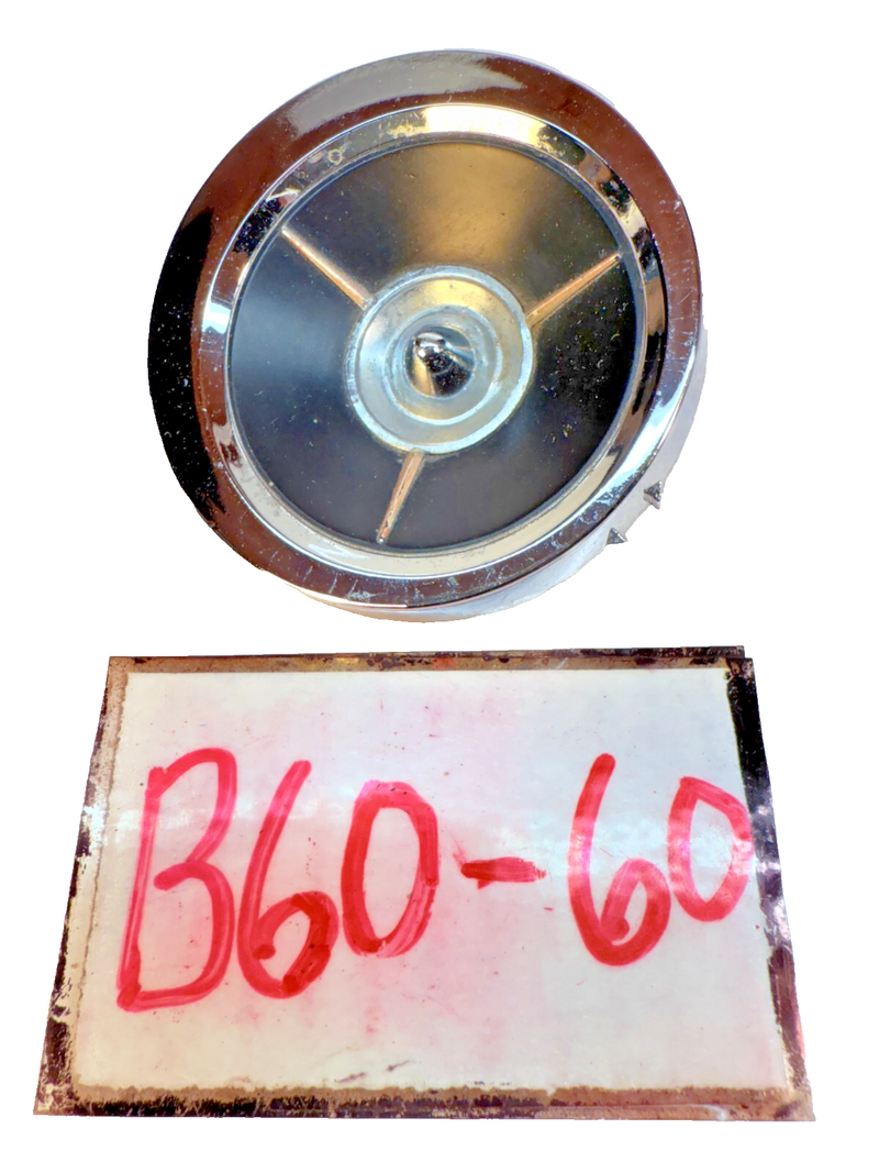 OEM 1959 1960 CHEVROLET IMPALA BELAIR BISCAYNE CLOCK DELETE PLATE 3764813 B60-60