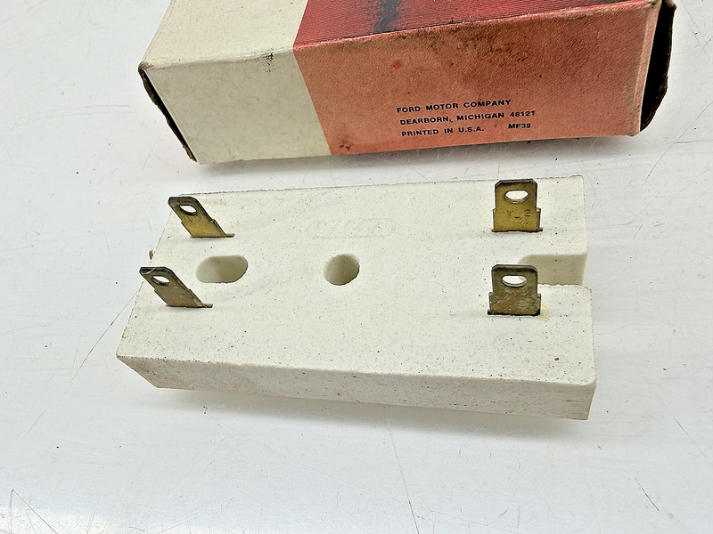 NOS MOTORCRAFT CERAMIC BALLAST RESISTOR 4 TERMINAL FORD C77-38