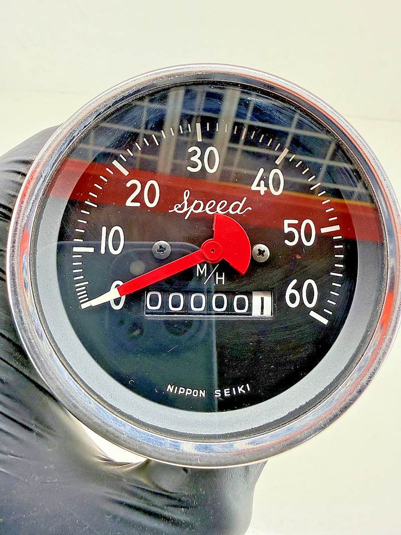 NOS Vintage Willys Jeep 50s Nippon Seiki Speedometer 60 M/H Speed Script C33-31