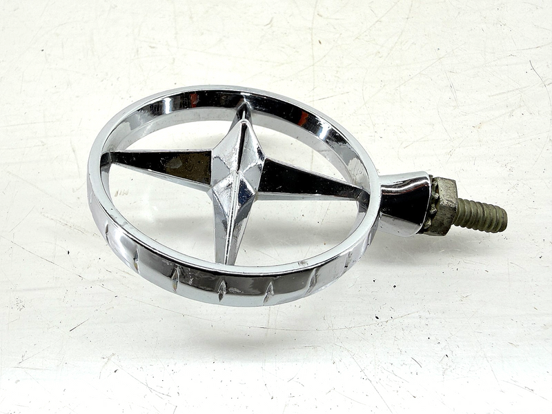RARE NOS ORIGINAL 1959 MERCURY METEOR MONCALM CHROME FENDER ORNAMENT E9-14
