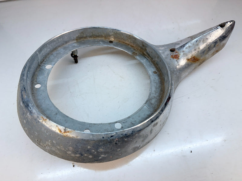 BRKN OEM 1957 FORD FAIRLANE 500 RH TAIL LIGHT HOUSING BEZEL C28-3