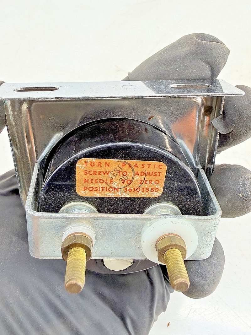 Vintage 1950s Hot Rod Gasser Stewart Warner Ammeter 60 Amp Teardrop Pod C39-53