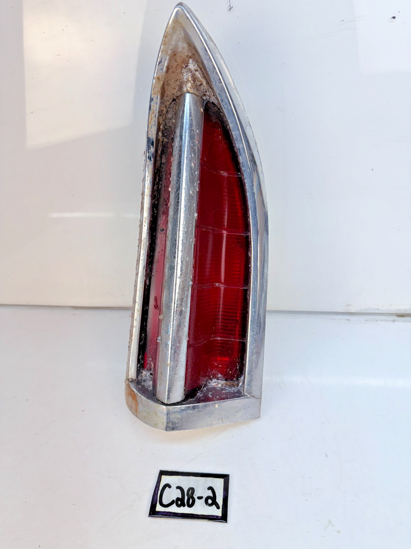 OEM 1960 Oldsmobile 88 98 Right Tail Light & Chrome Trim Guide R3-60 RH C28-2