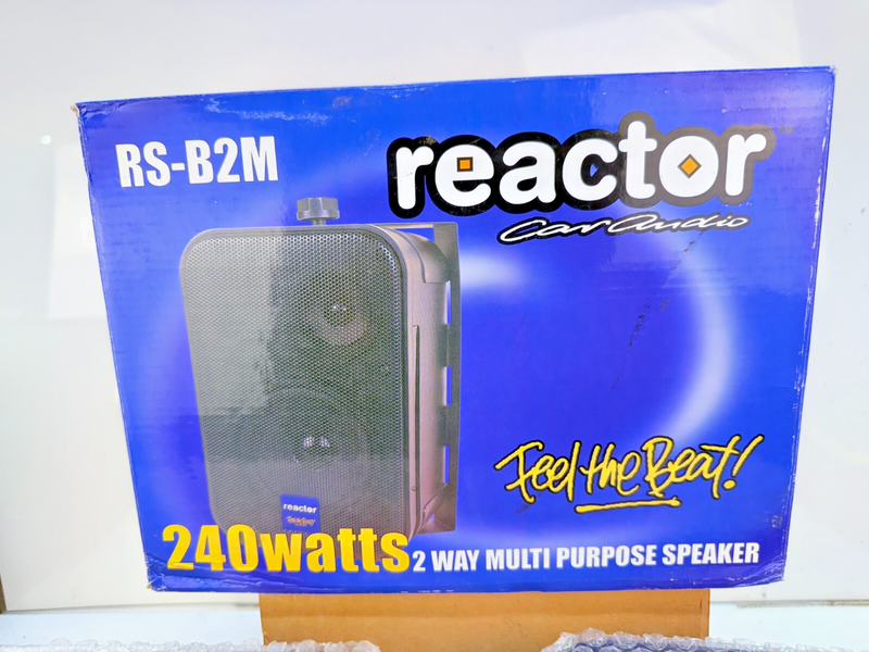 NEW VINTAGE REACTOR RS-B2M CAR AUDIO 240WATT 2 WAY MULTI PURPOSE SPEAKERS B73-30