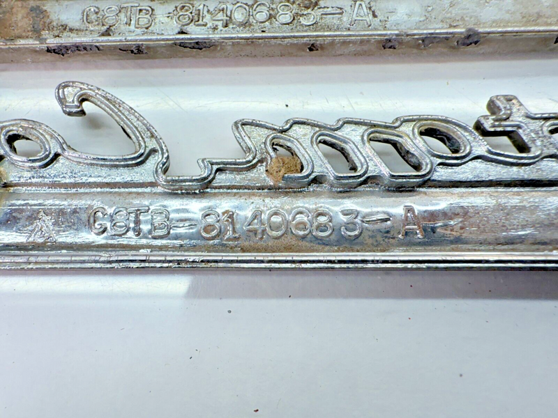 OEM 1968 - 1972 Ford Custom Cab Truck Emblem Badge PAIR Custom B32-173