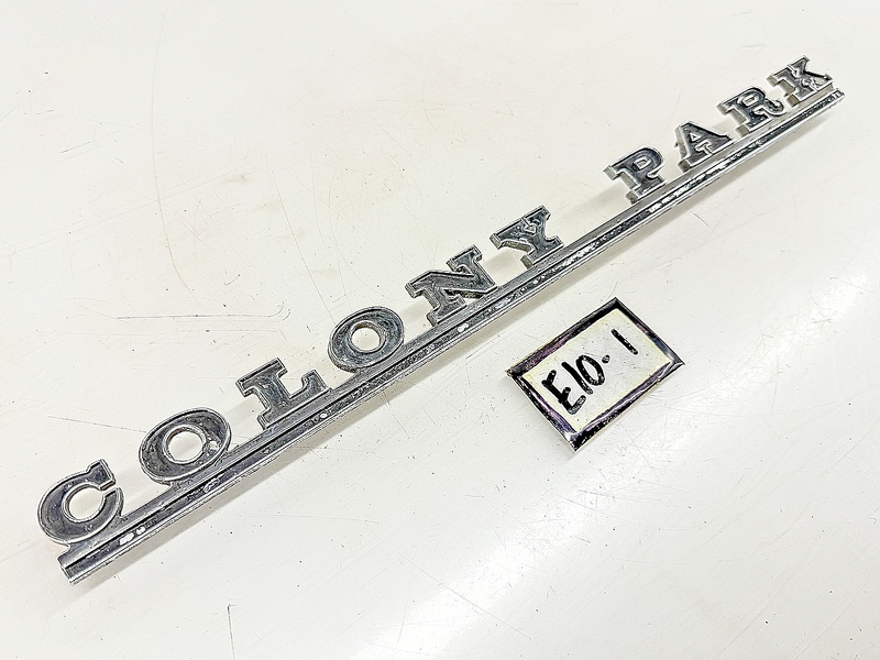 OEM 1966 MERCURY COLONY PARK WAGON SCRIPT EMBLEM C6MB-71291-A36 E10-1