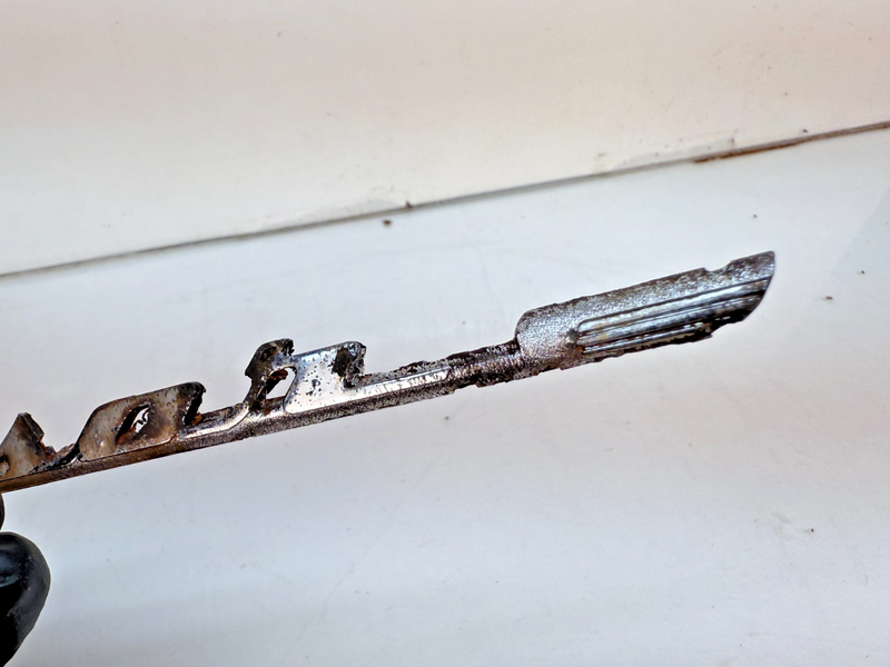 OEM 1949 1950 1951 Chrysler Windsor Script Fender Emblem 1301493 E7-74