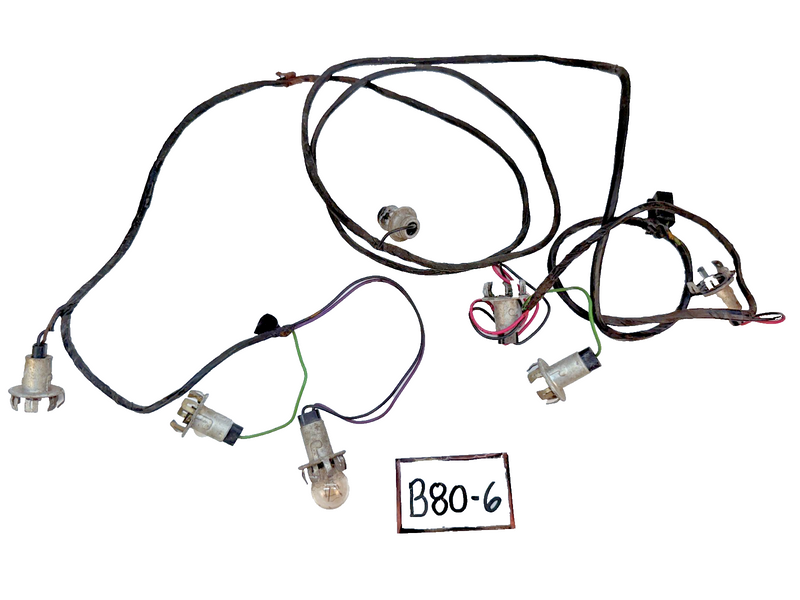 OEM 1960 60 Chevy Impala Rear Light Wiring Harness Rear Section 2 / 4 Door B80-6
