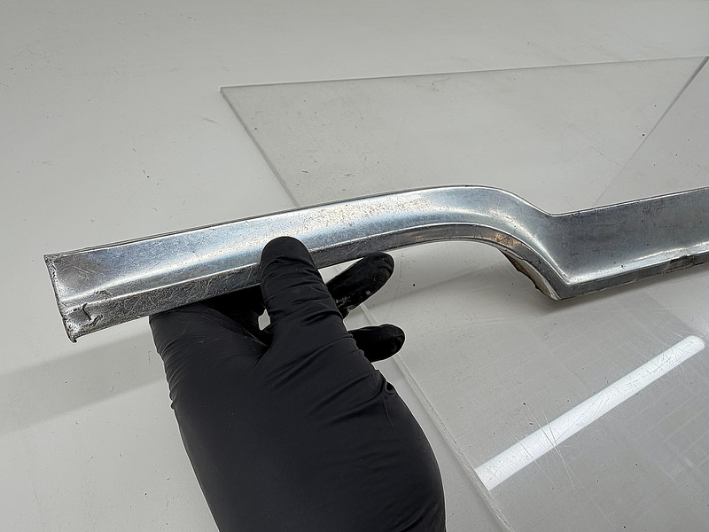 OEM 1964 Chevy Impala Belair Biscayne Hood Lip Molding Above Grille Aluminum