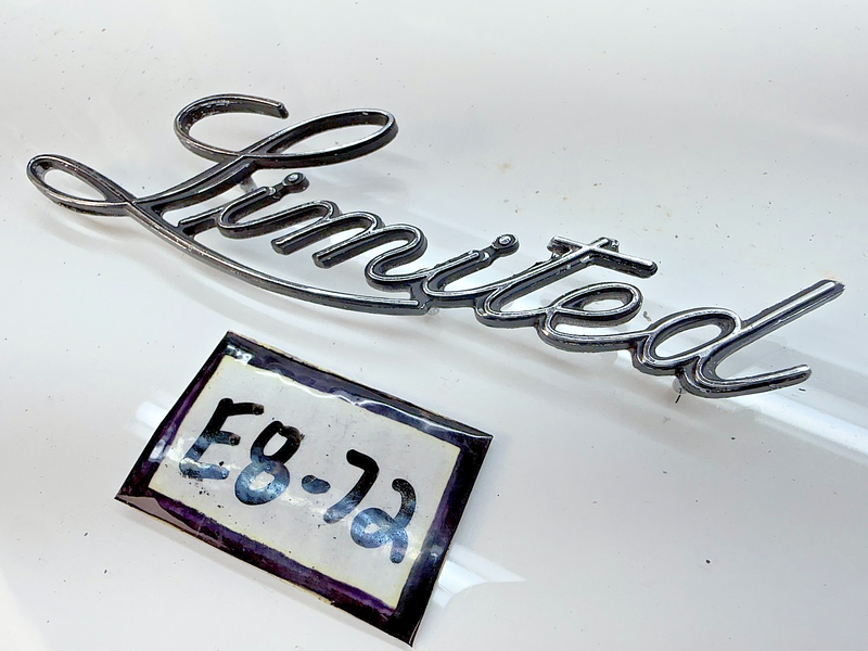 Used OEM 1969 Buick "Limited" Emblem with Pins GM E8-72