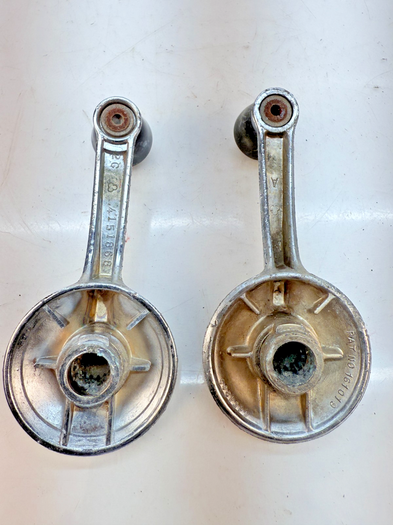 1949 - 1962 Chevy Corvette Bel Air Impala PAIR Door Window Crank Handle B79-48