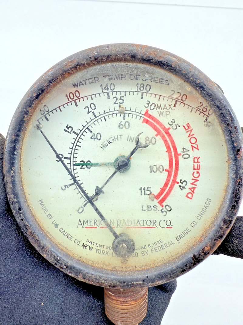 VINTAGE AMERICAN RADIATOR COMPANY GAUGE  C32-11