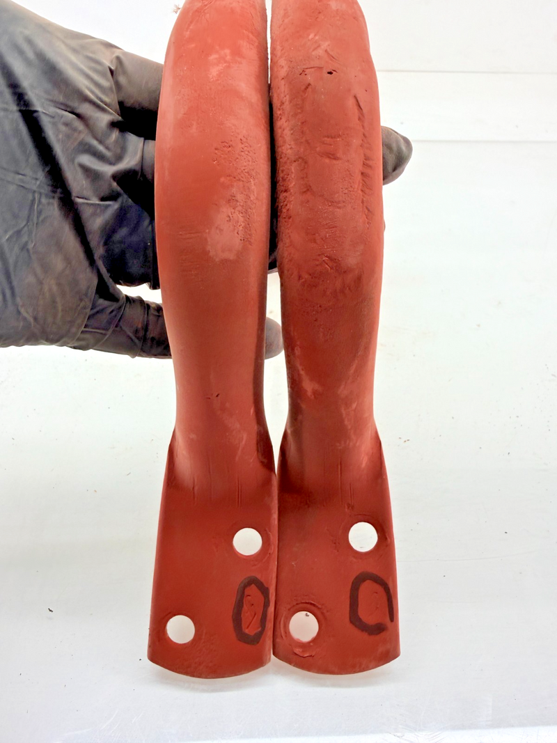 OEM Willys MB M38 Ford GPW Jeep Pair Rear Corner Body Lift Handle "F" Mark C4027