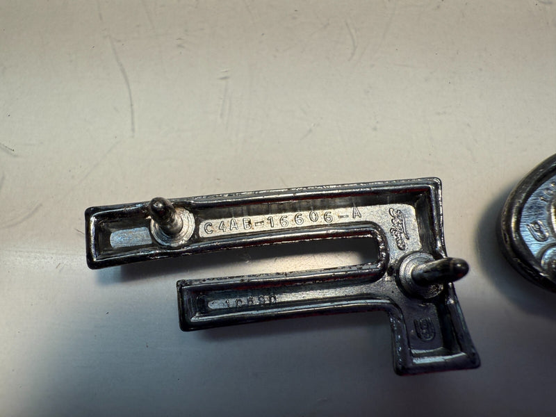 OEM 1964 Ford Galaxie 500 Custom Hood Letters Emblem Molding Trim Script B32-31