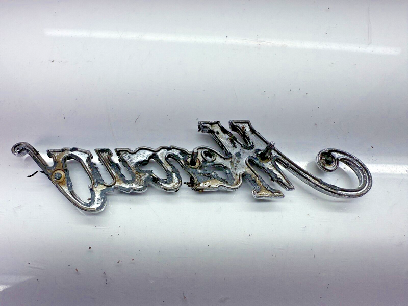 Vintage OME Mercury Script Car Emblem Logo Trim 5”  Metal D3MB8B357 B32-138